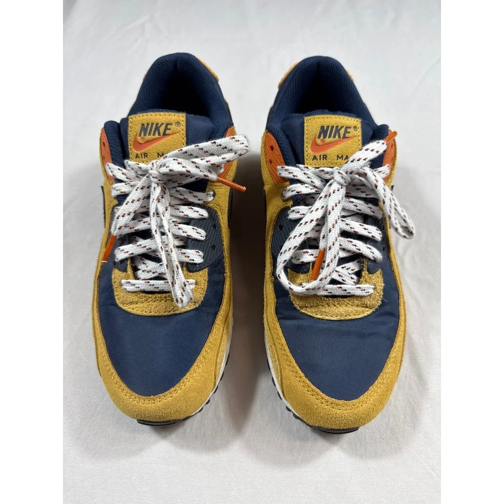 Nike Air‎ Max 90 Gold Navy Orange DZ5175-200 Mens 8